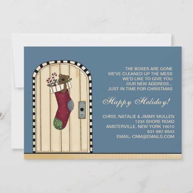 New Address Christmas - Moving Announcement (Front)