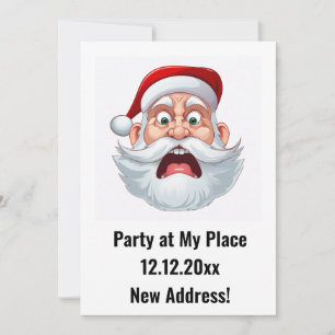 New Address Christmas Party Invitation