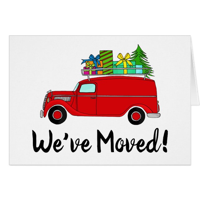 New address Classic Christmas Car (Front Horizontal)