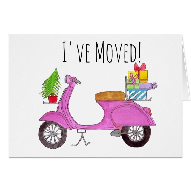 New address Classic Christmas Scooter (Front Horizontal)