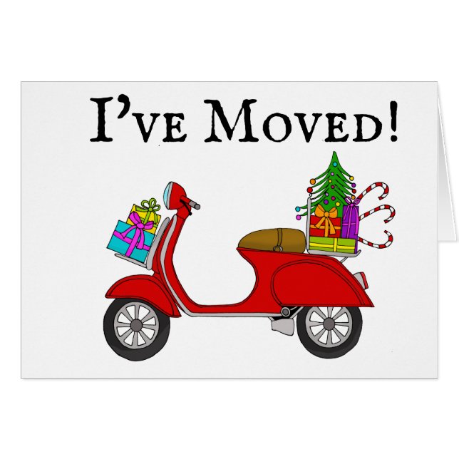 New address Classic Christmas Scooter (Front Horizontal)