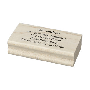 New Address Custom Rubber Stamps