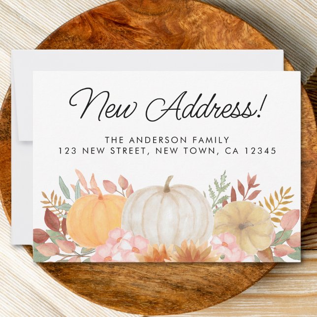 New Address Fall Moving Announcement  (Creator Uploaded)