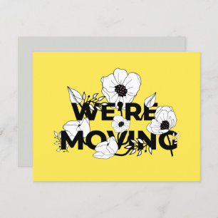 New Address Floral   Moving Announcement