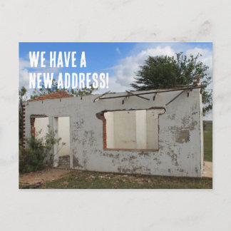 New Address Funny We Have Moved Announcement Postcard