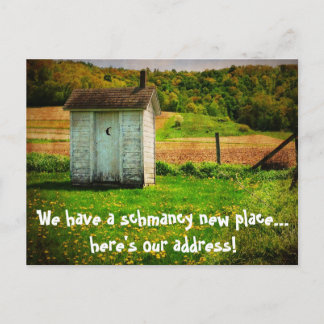 New Address Funny We Moved Announcement Postcard