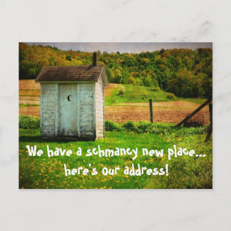 New Address Funny We Moved Announcement Postcard