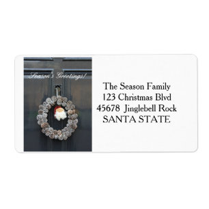 New Address Holiday Label