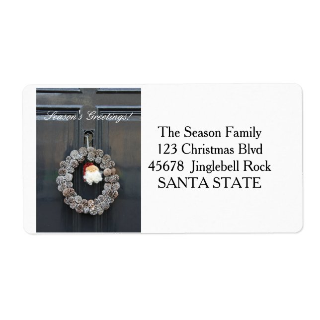 New Address Holiday Label (Front)