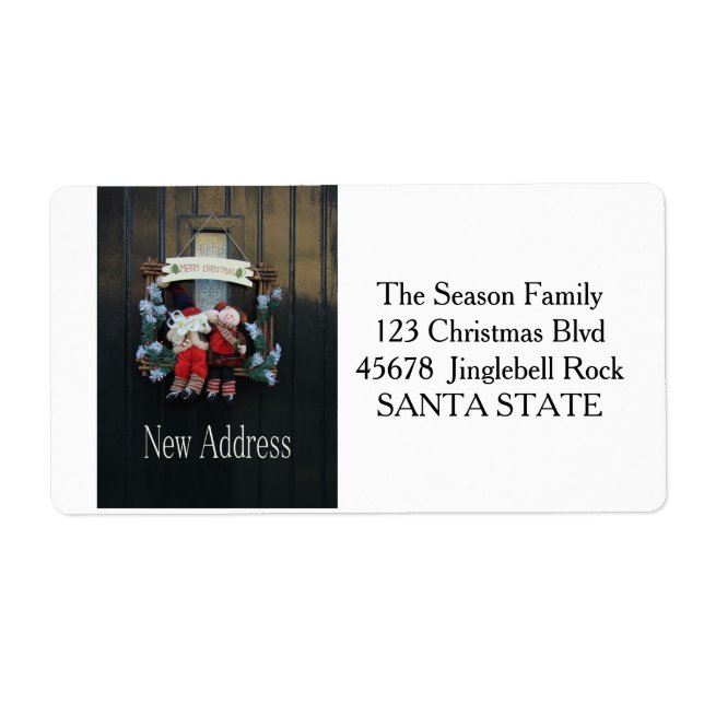 New Address Holiday Label (Front)