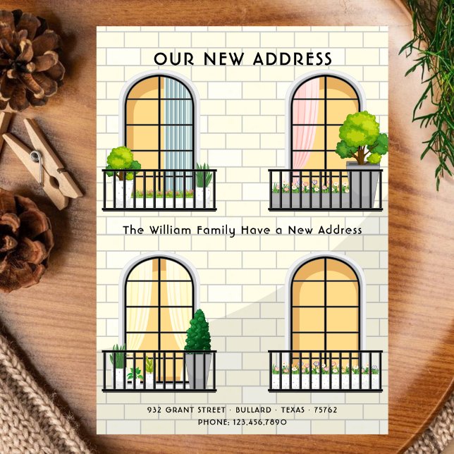 New Address Housewarming New Home Living Windows Announcement (Creator Uploaded)