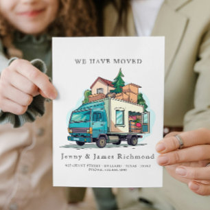 New Address I Truck Moving Home Announcement