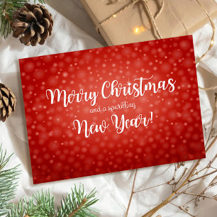 New address Merry Christmas moving announcement Postcard
