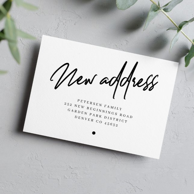 New address modern script moving announcement (Creator Uploaded)