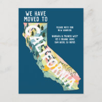 NEW ADDRESS Moved to California State Map