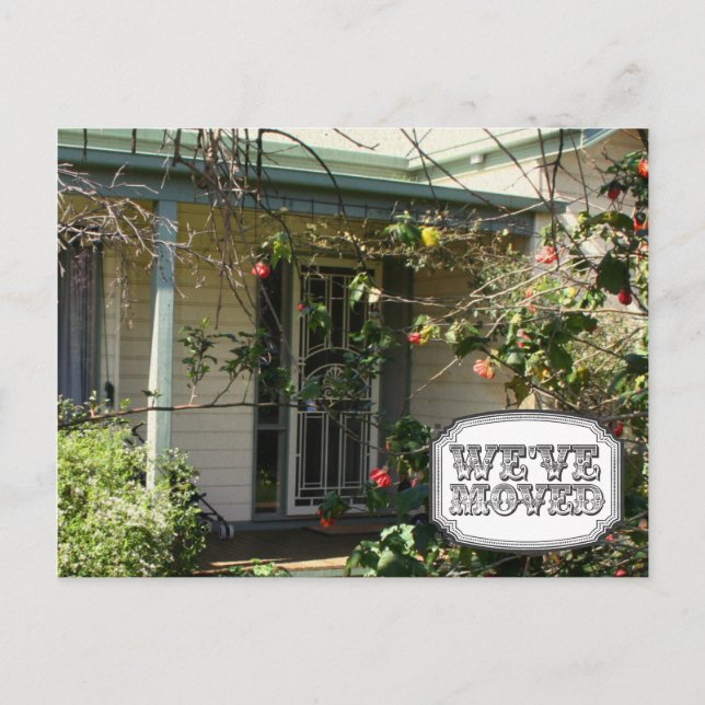 New Address Moving House Home Photo Postcard (Front)