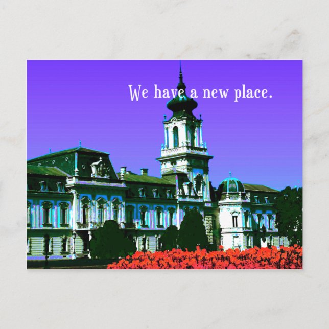 New Address Postcard 'We Have A New Address' (Front)