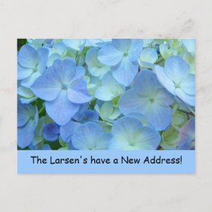 New Address postcards Announcements Blue
