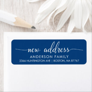 New Address Return AddressLabel Label