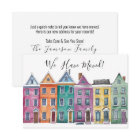 New Address Watercolor Moving Announcement Card