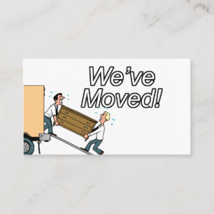 New Address We've Moved Custom Office Business Card