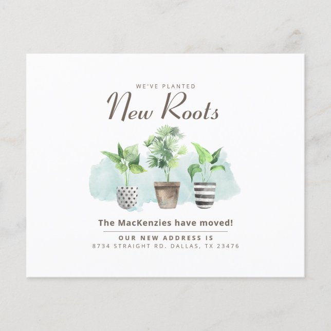 New Address We've Moved House Announcement (Front)