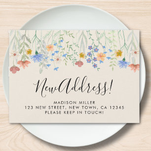 New Address Wildflowers Moving  Announcement