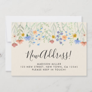New Address Wildflowers Moving  Announcement