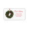 New Address x-mas wreath Holiday Label