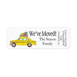 New Address Yellow Cab Taxi Christmas Gifts