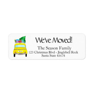 New Address Yellow Cab Taxi Christmas Gifts