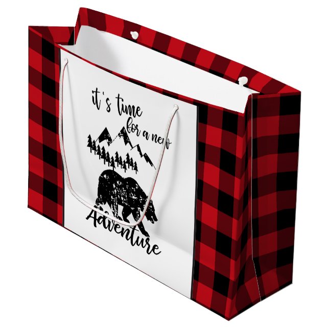 New adventure black bear party bag (Front Angled)