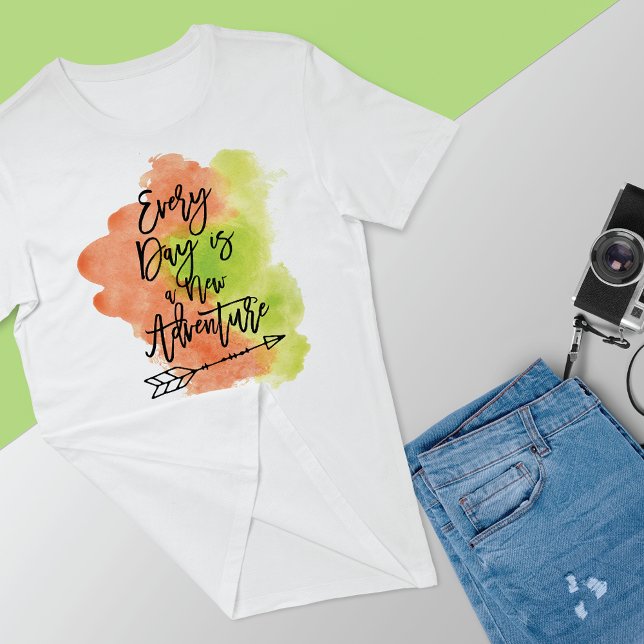 New Adventure Quote Ink Arrow T-Shirt (Creator Uploaded)
