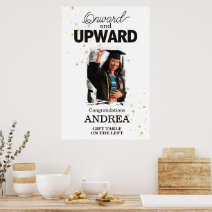 New Adventures Onward and Upward Graduation Party Poster