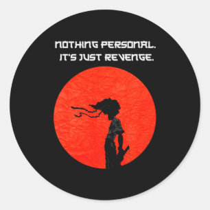 New Afro Samurai Manga Anime Cartoon Tee T Shirt P Classic Round Sticker