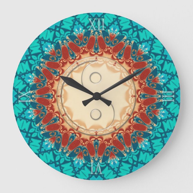 New Age Feng Shui Home Decor Wall Clock (Front)