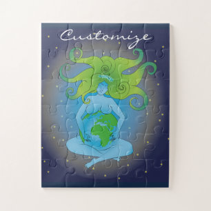 New Age Gaia Goddess Thunder_Cove Jigsaw Puzzle