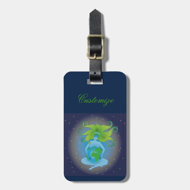 New Age Gaia Goddess Thunder_Cove Luggage Tag (Front Vertical)