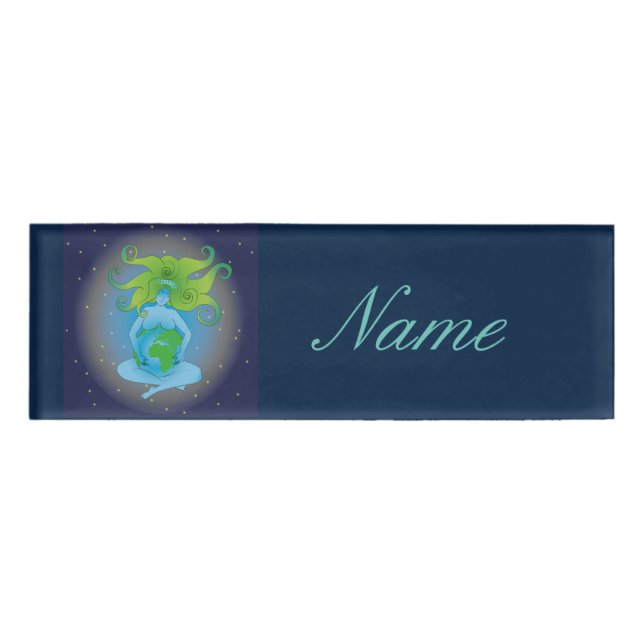 New Age Gaia Goddess Thunder_Cove Name Tag (Front)