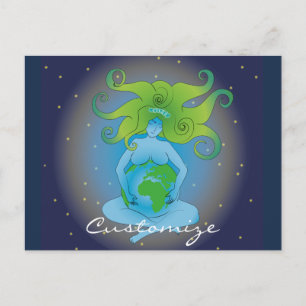 New Age Gaia Goddess Thunder_Cove Postcard