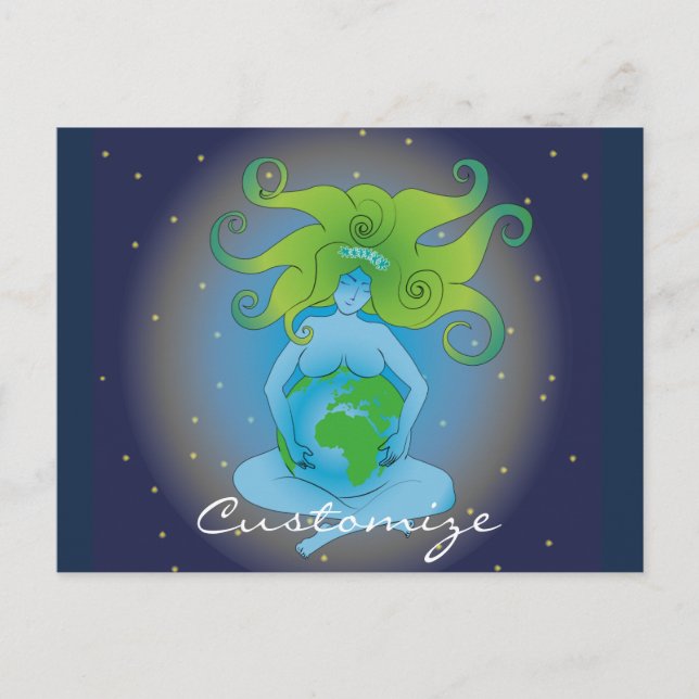 New Age Gaia Goddess Thunder_Cove Postcard (Front)