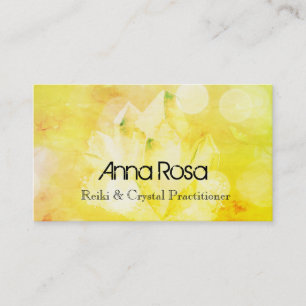 *~* New Age Healer Reiki Crystal Yoga Reiki Master Business Card