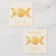 New Age Occult Shop Gold Triple Moons