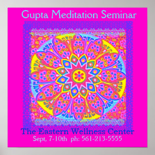 New Age Pink Mandala Poster 1