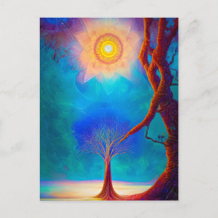New Age Tree of Life Postcard