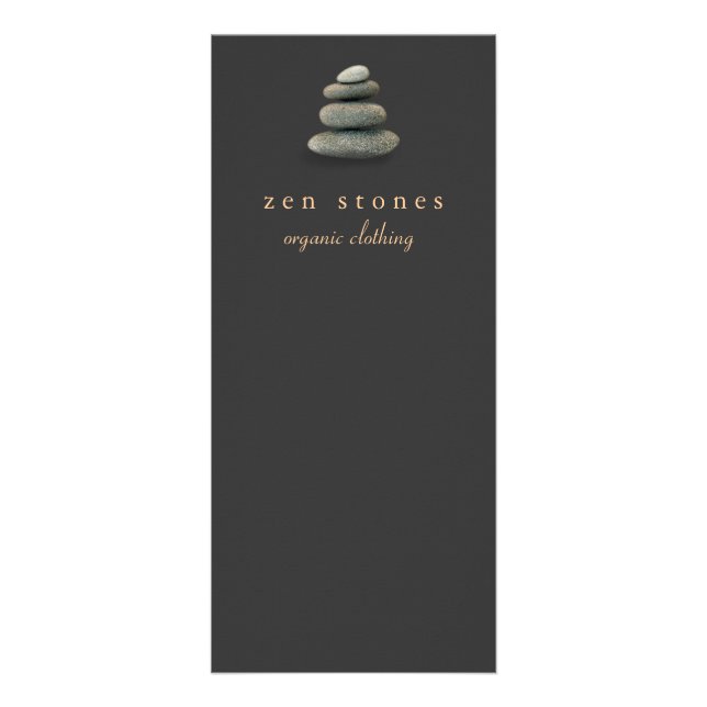 New Age Zen Stones Holistic Healing Arts Rack Card (Front)