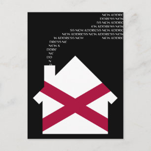 new alabama address announcement postcard
