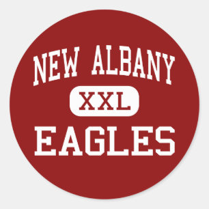 New Albany - Eagles - High - New Albany Ohio Classic Round Sticker