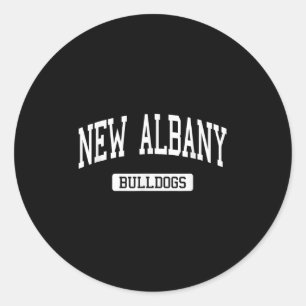 New Albany High School Hs New Albany In Varsity Sr Classic Round Sticker