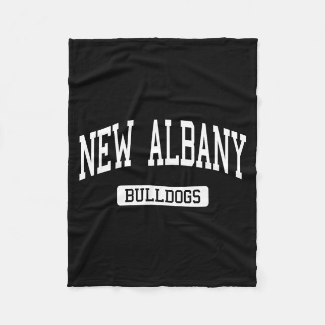 New Albany High School Hs New Albany In Varsity Sr Fleece Blanket (Front)